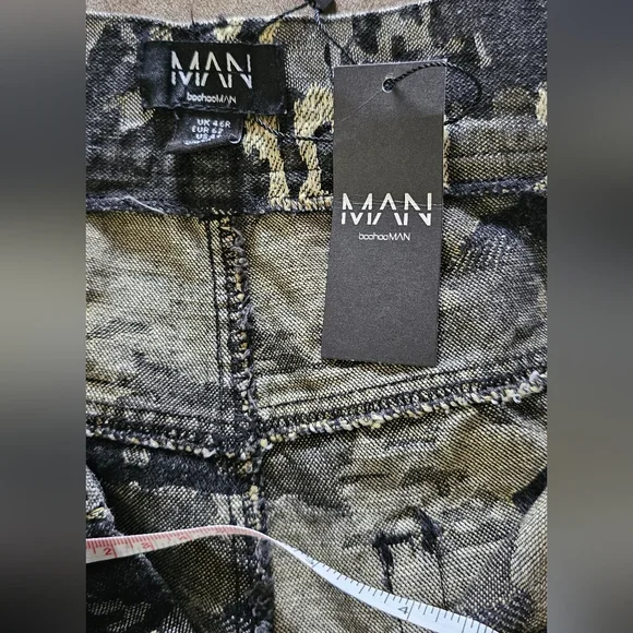 Plus Denim Fabric Interest Relaxed Fit Jeans 46 x 32 - Picture 3 of 7